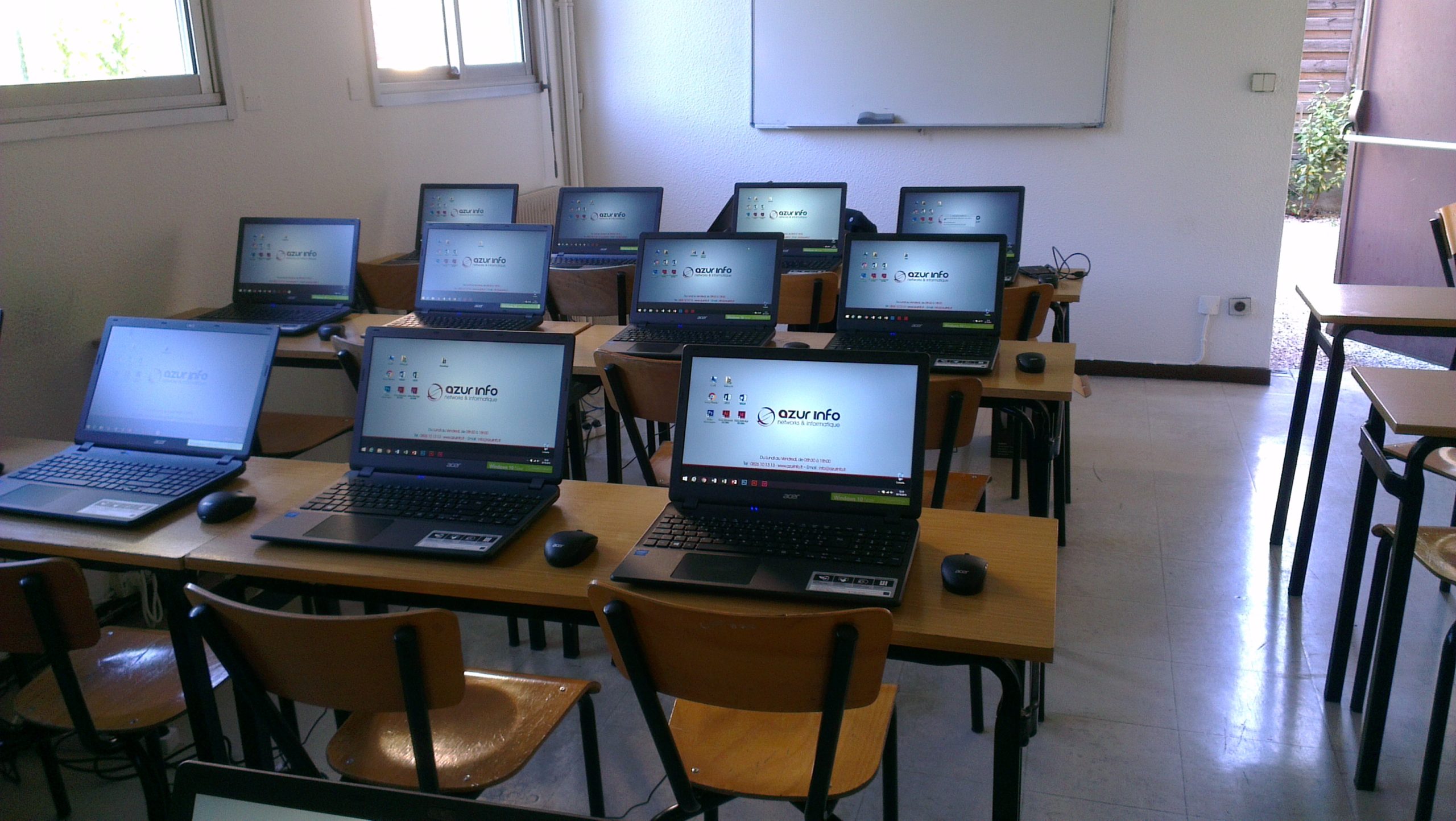 Salle de formation pour une école de la région.